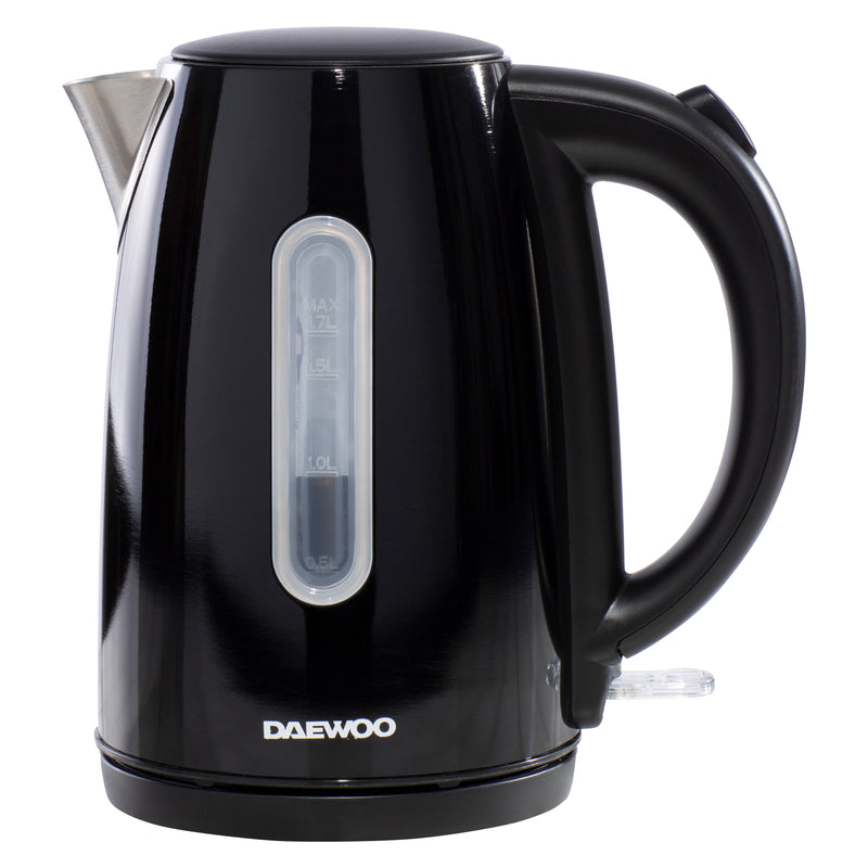 Daewoo Kensington 1.7L Black Jug Kettle 3KW