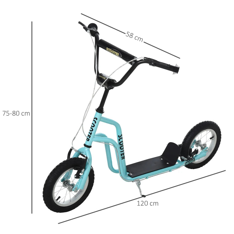 HOMCOM Teen Kids Stunt Scooter -  Blue