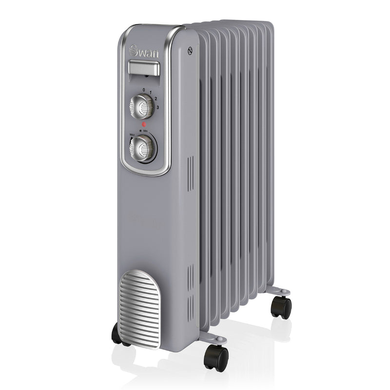 Swan Oil Filled Radiator 2000W  - Grey