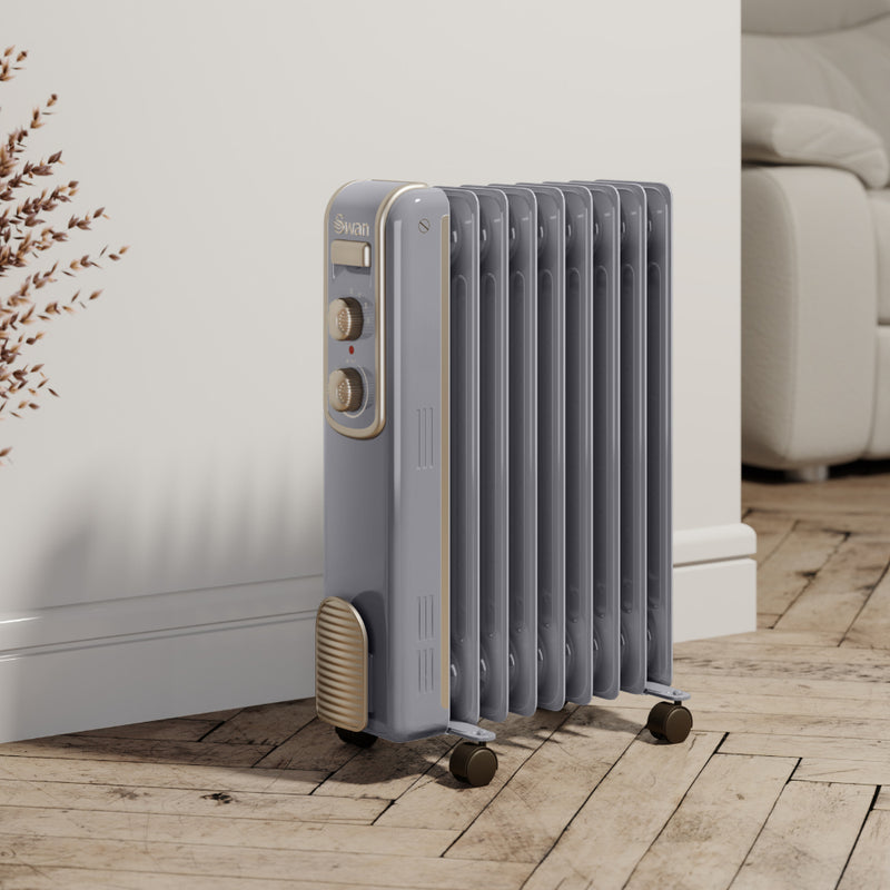 Swan Oil Filled Radiator 2000W  - Grey