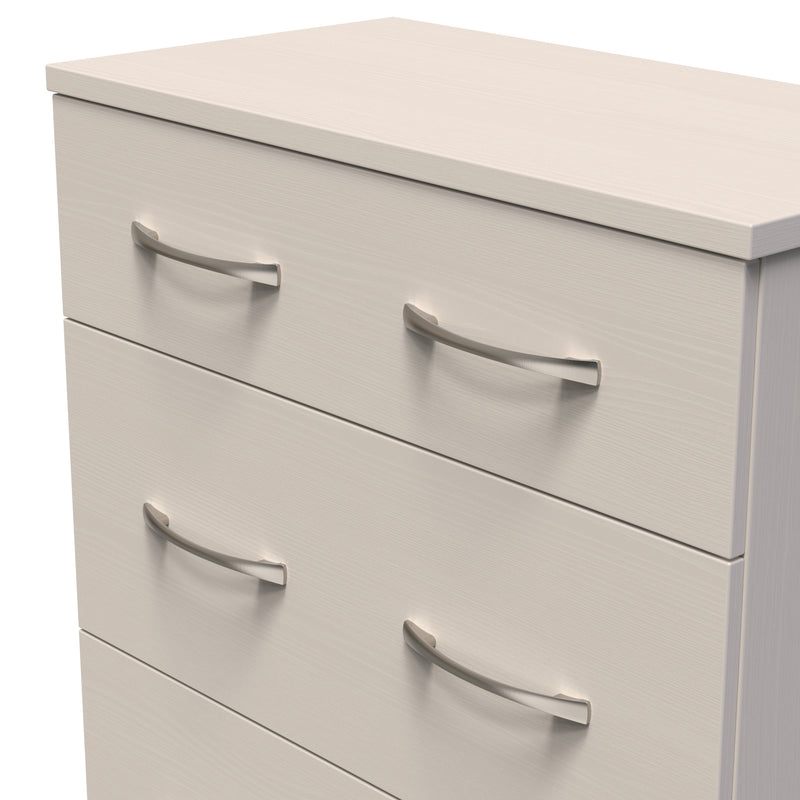 Seville Ready Assembled Chest Of Drawers with 3 Drawers - Kashmir Ash / Kashmir Ash