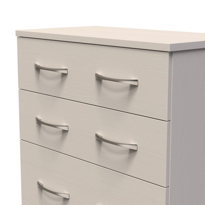 Seville Ready Assembled Chest Of Drawers with 4 Drawers - Kashmir Ash / Kashmir Ash