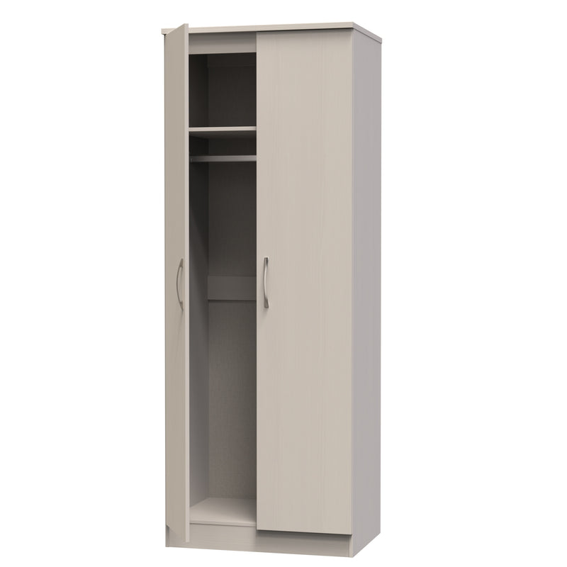 Seville Ready Assembled Wardrobe with 2 Doors - Kashmir Ash / Kashmir Ash