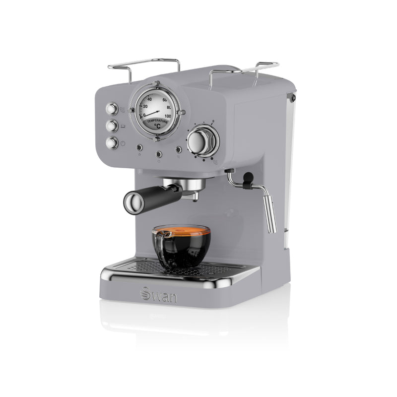 Swan Pump Espresso Coffee Machine  - Light Grey