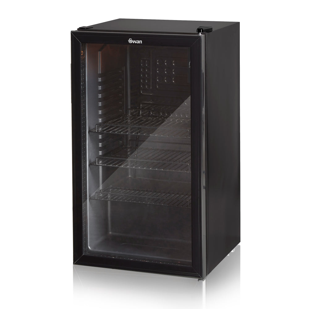 Swan Undercounter Fridge & Wine Cooler 80L Black