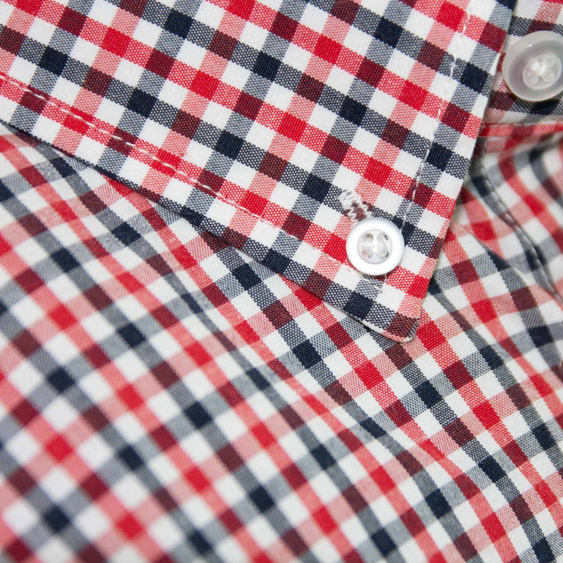 Gianni Savicci Regular Fit Checked Shirt - Red & Navy