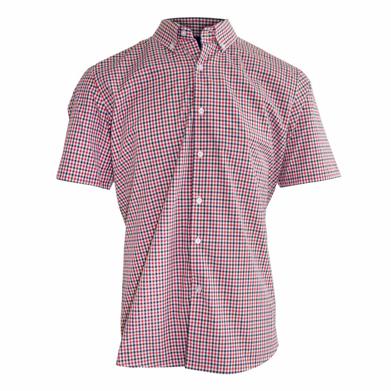 Gianni Savicci Regular Fit Checked Shirt - Red & Navy