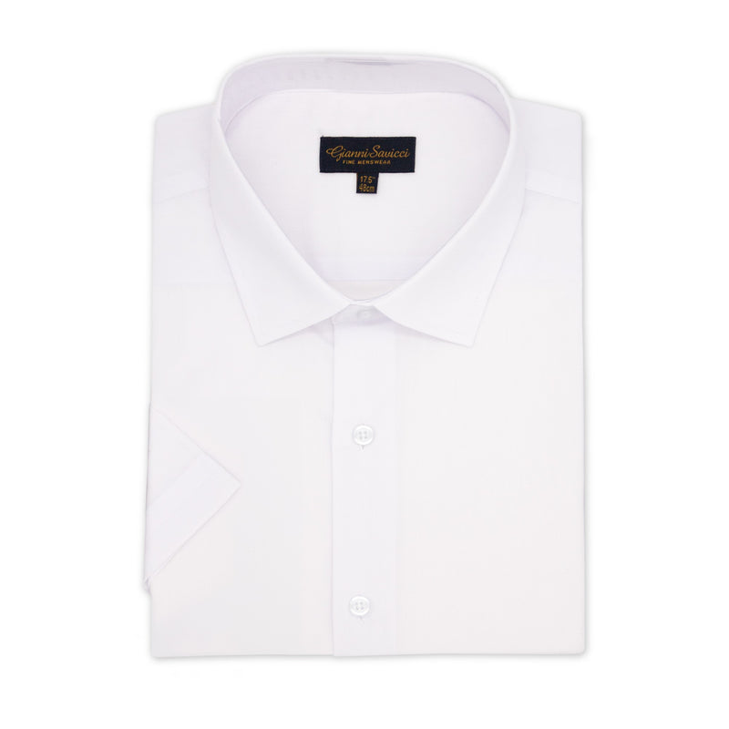 Gianni Savicci Short Sleeve Formal Shirt - White