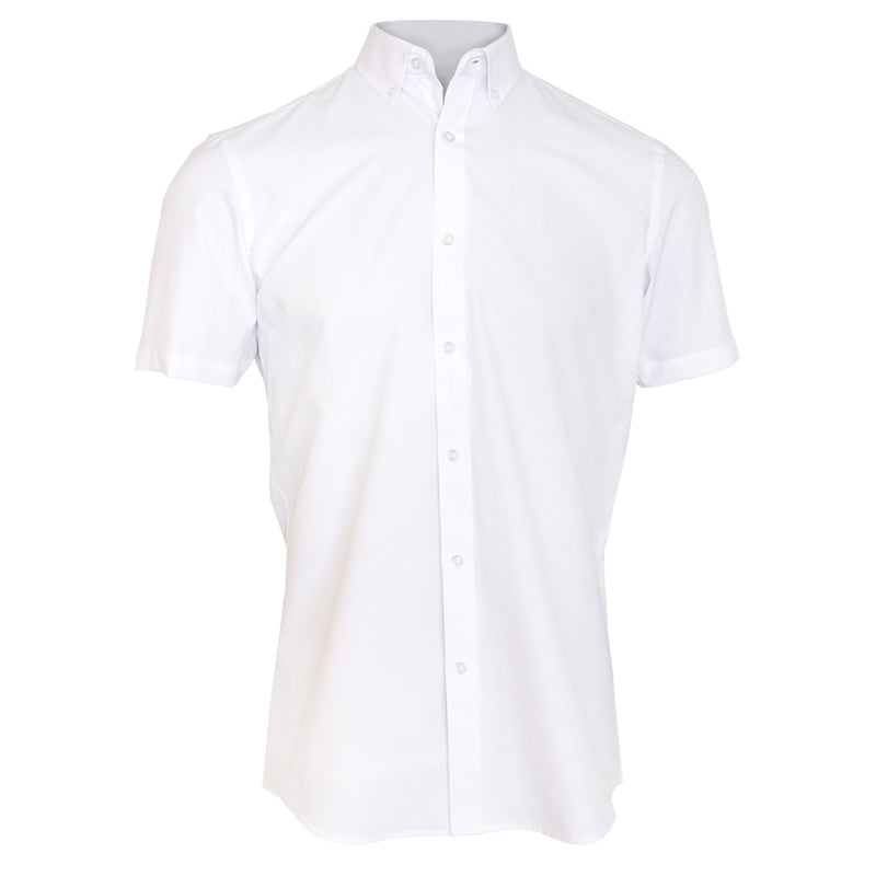 Gianni Savicci Short Sleeve Oxford Shirt - White