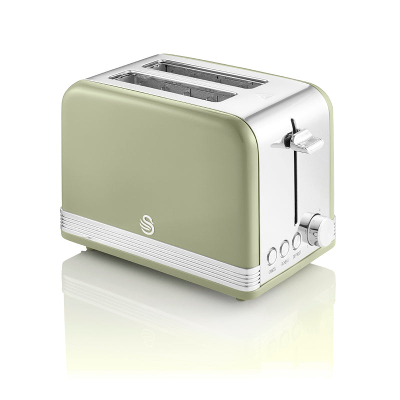 Swan Retro 2 Slice Toaster  - Green