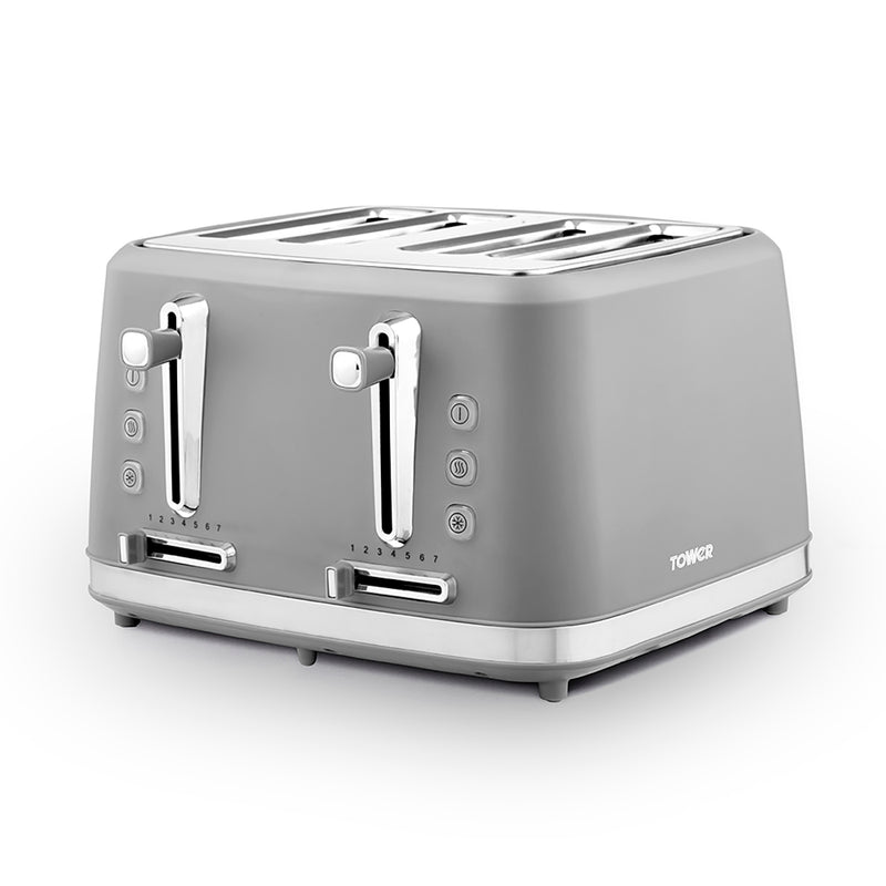 Tower Odyssey 4 Slice Toaster  - Grey