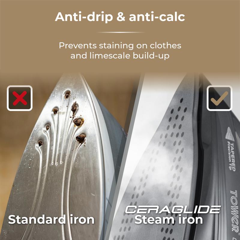 Tower Cord Cordless Steam Iron 2400w  - Grey