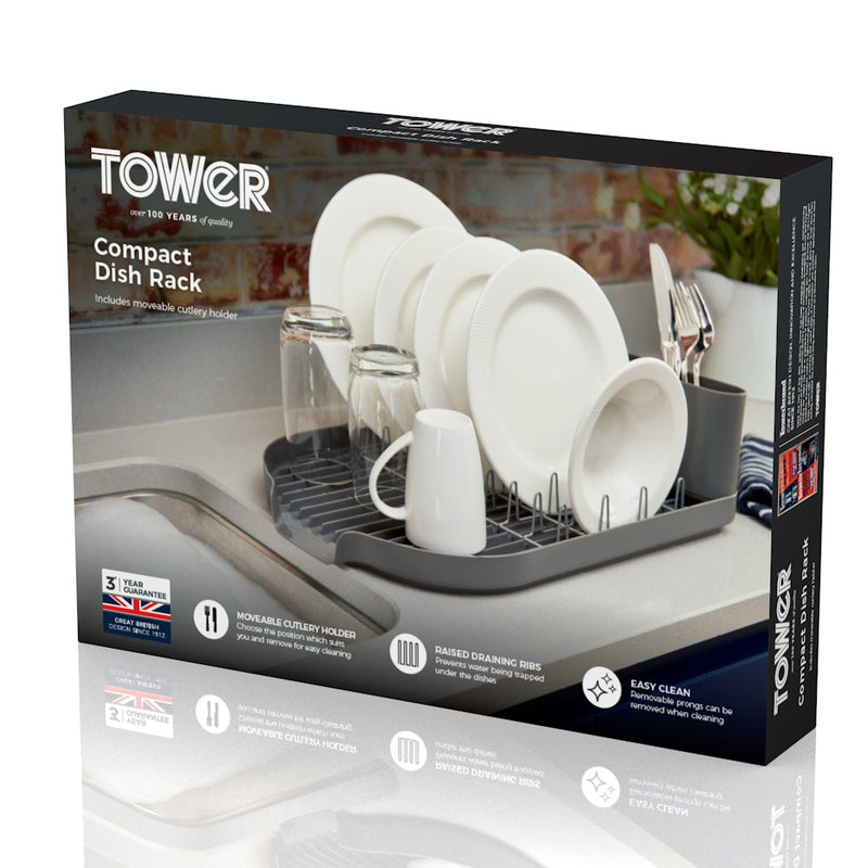 Tower Compact Dishrack  - Grey