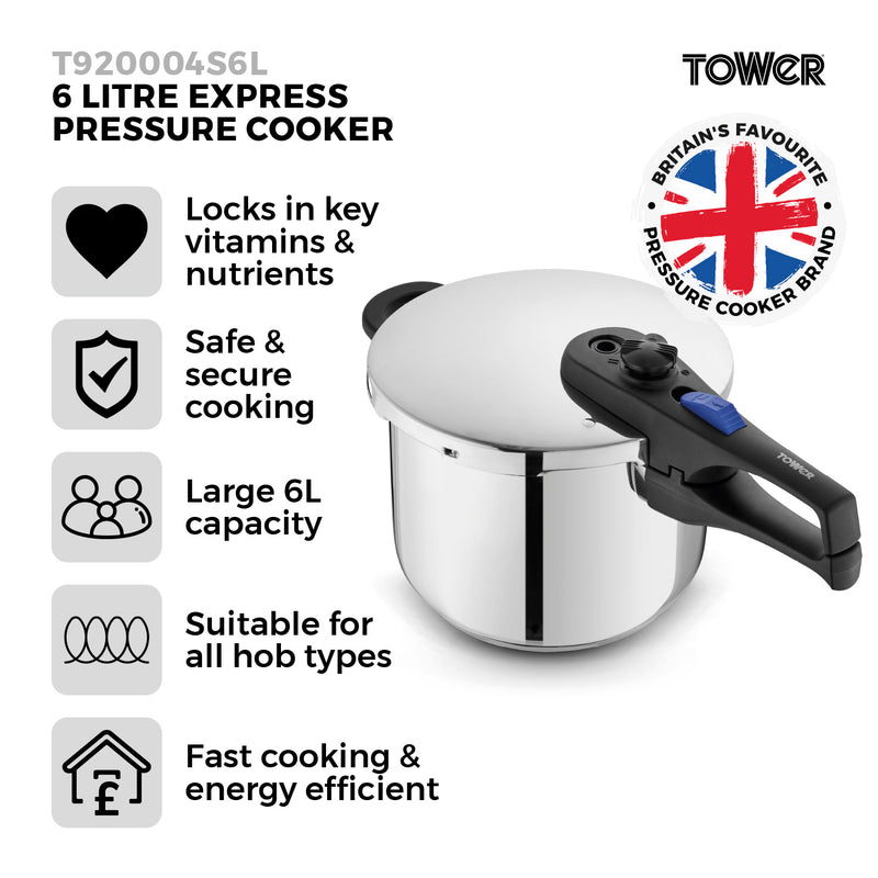 Tower 6L Pressure Cooker