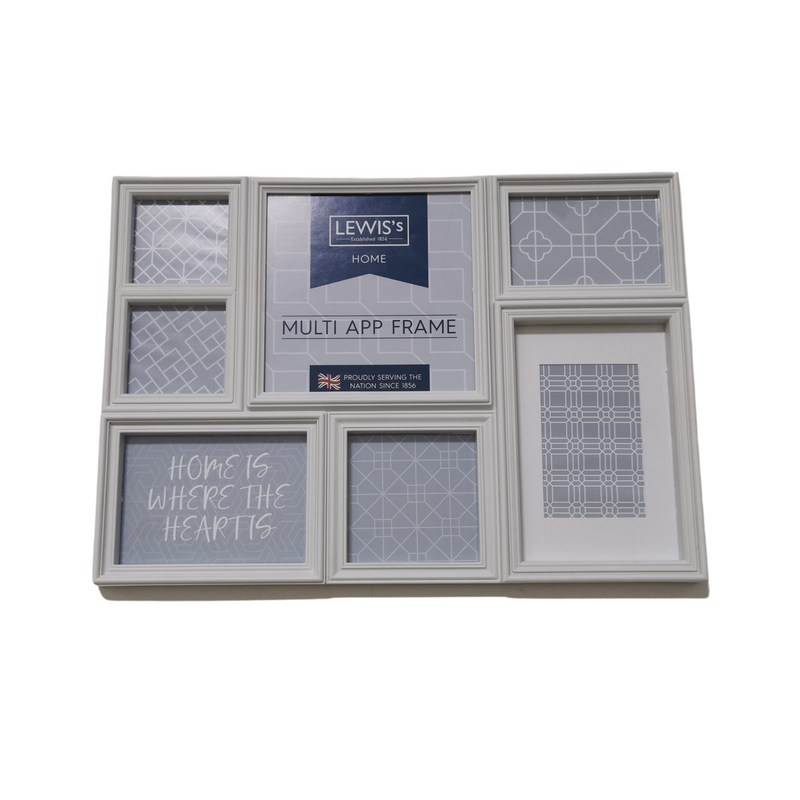 Lewis's Multi Aperture Photo Frame with 7 Photos