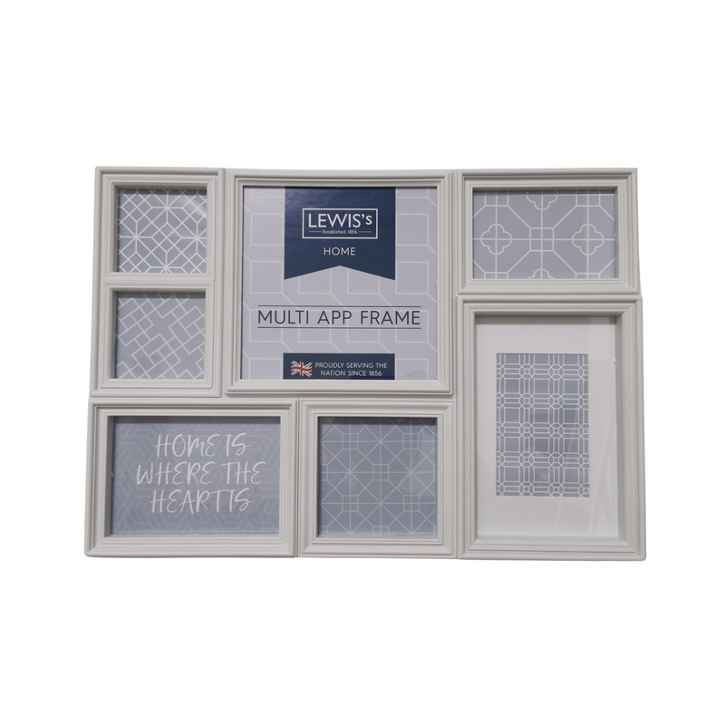 Lewis's Multi Aperture Photo Frame with 7 Photos