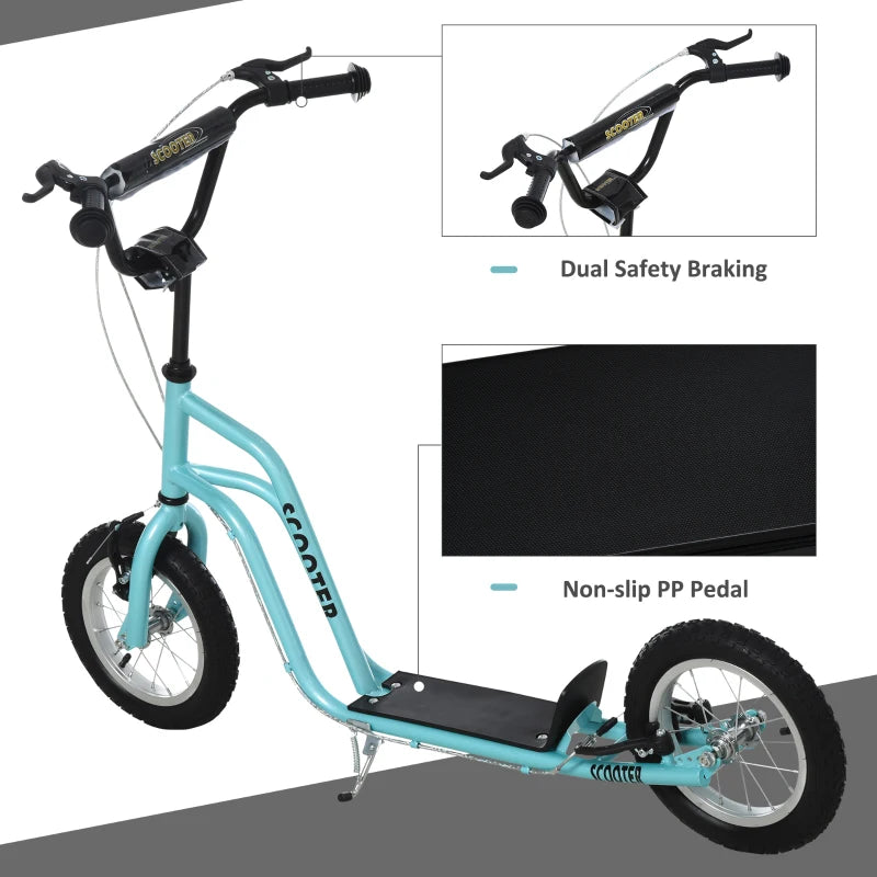 HOMCOM Teen Kids Stunt Scooter -  Blue