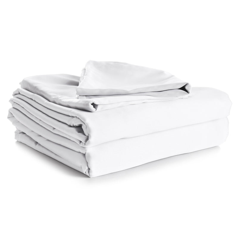 Lewis's Plain Dyed Microfibre Sheet Range - White