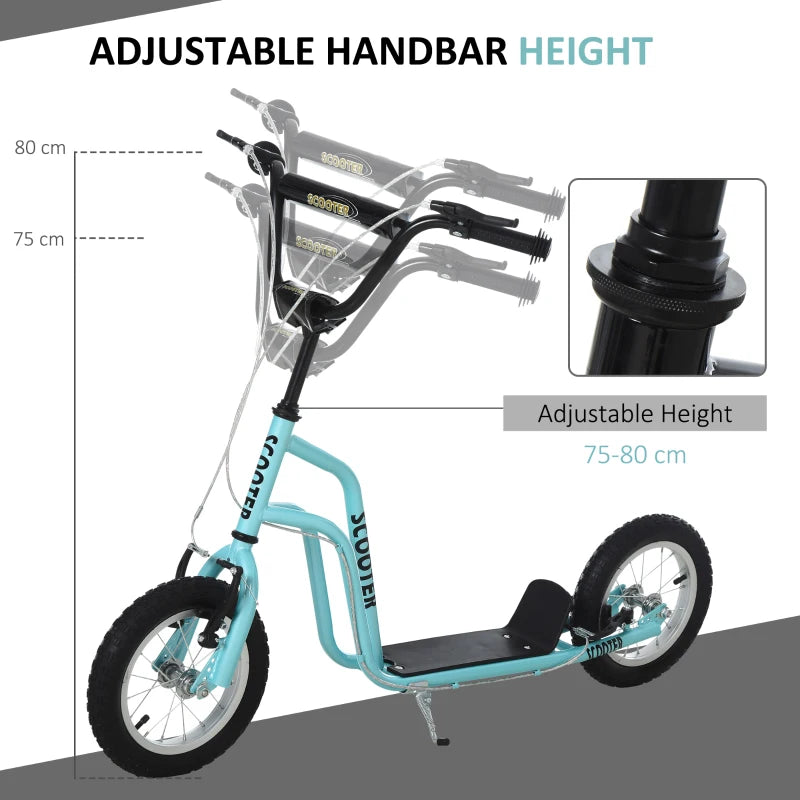 HOMCOM Teen Kids Stunt Scooter -  Blue