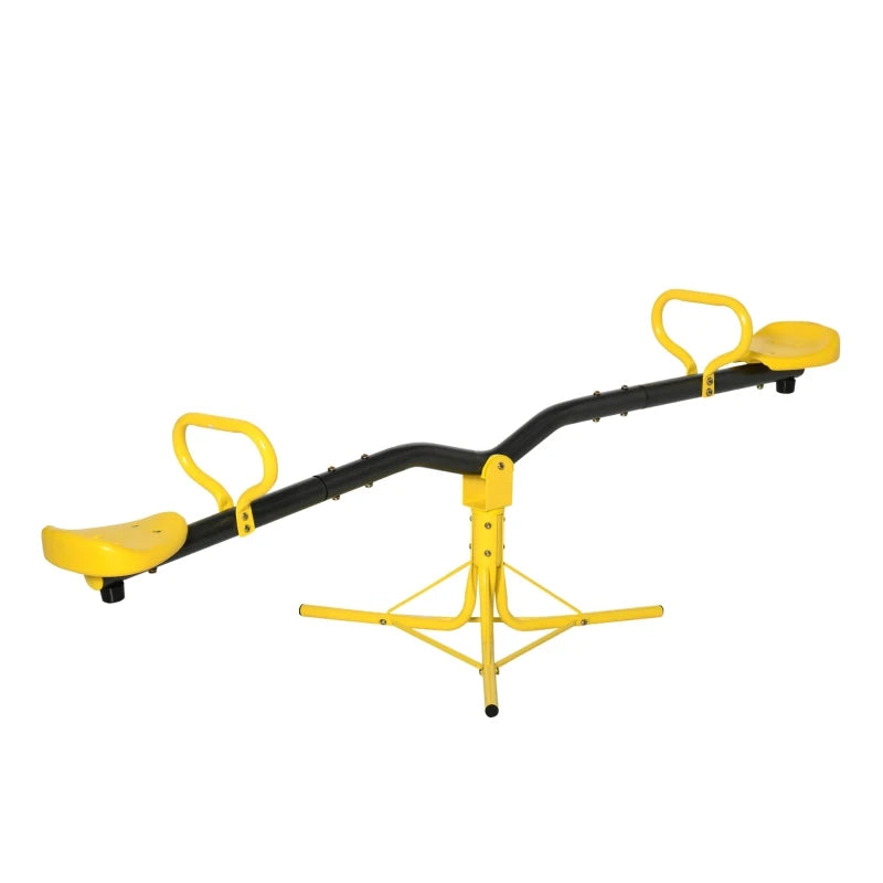 Outsunny See saw for Ages 3-7 years, Yellow