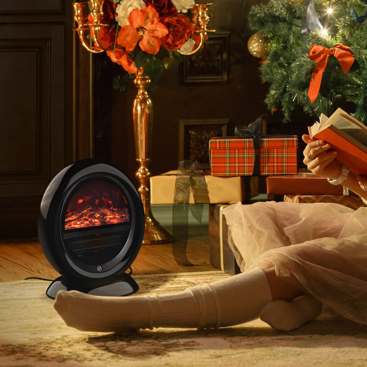 E-Flame Freestanding Electric outlet Fireplace Space Heater