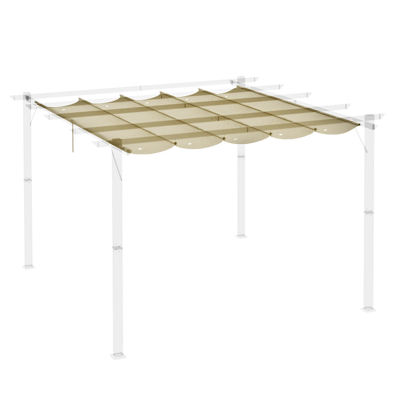 Outsunny Pergola Shade Cover Replacement Canopy for Pergola, Beige