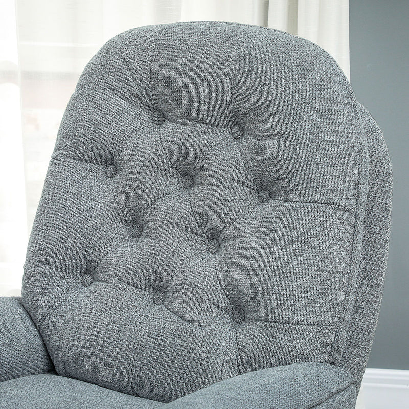 HOMCOM Accent Chair with Water-Repellent Chenille Fabric