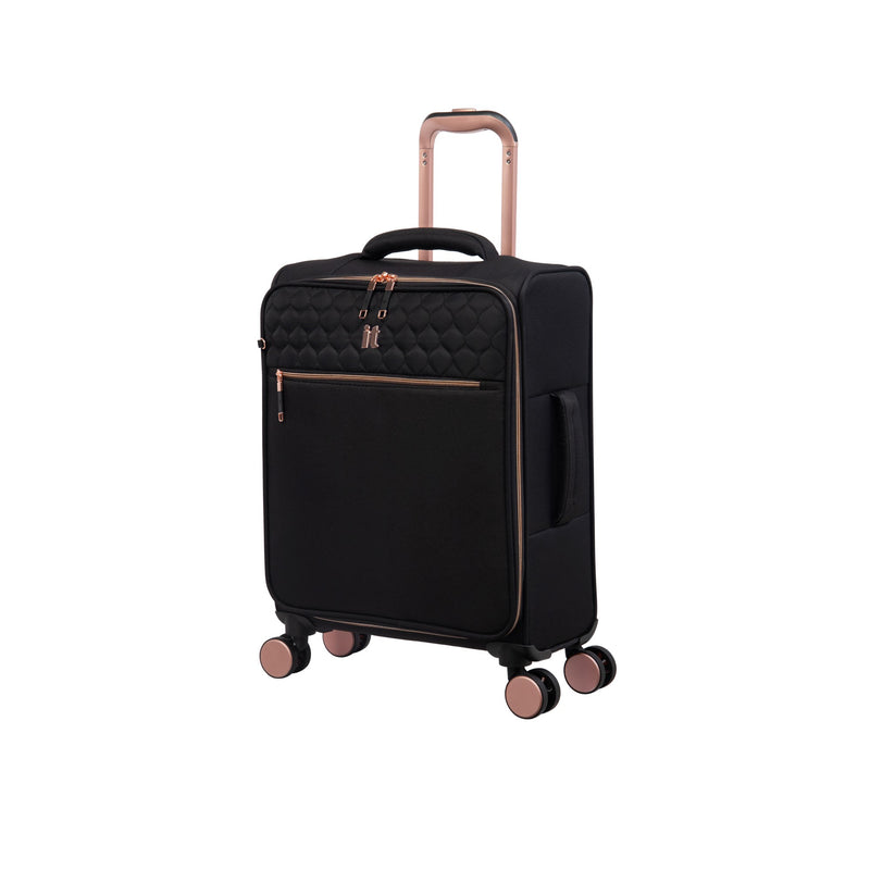 It Luggage Suitcase Lux-lite Divinity Eva -  Black & Rose Gold 8 Wheel Suitcase