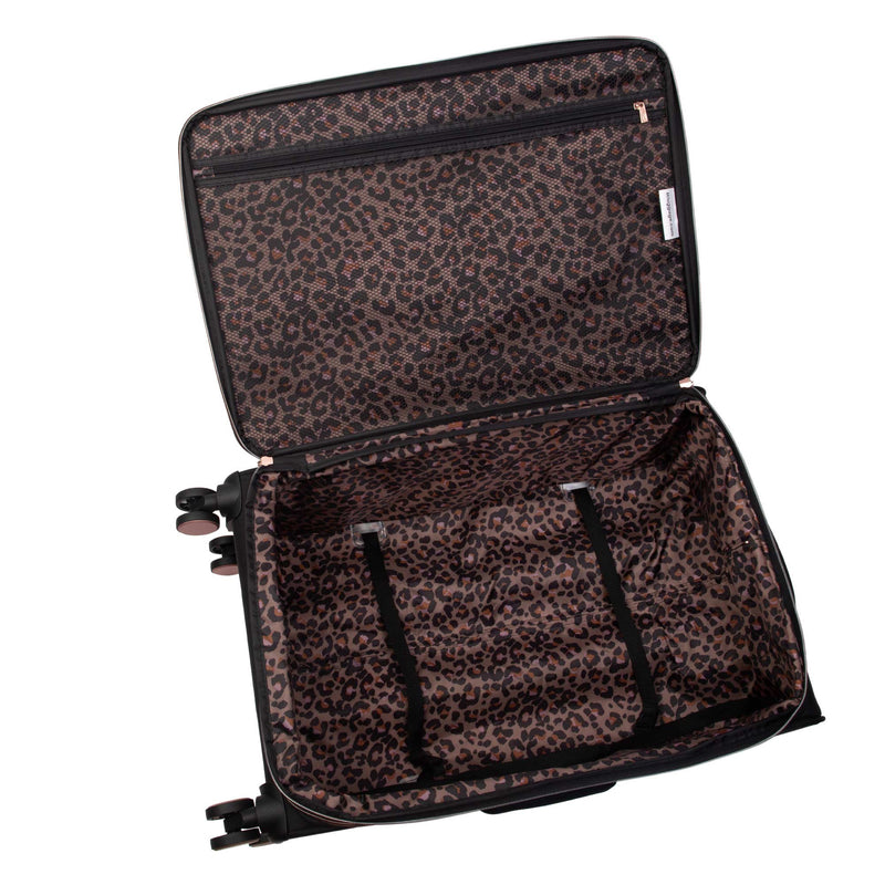 It Luggage Suitcase Lux lite Divinity Eva Black Rose Gold 8 Wheel