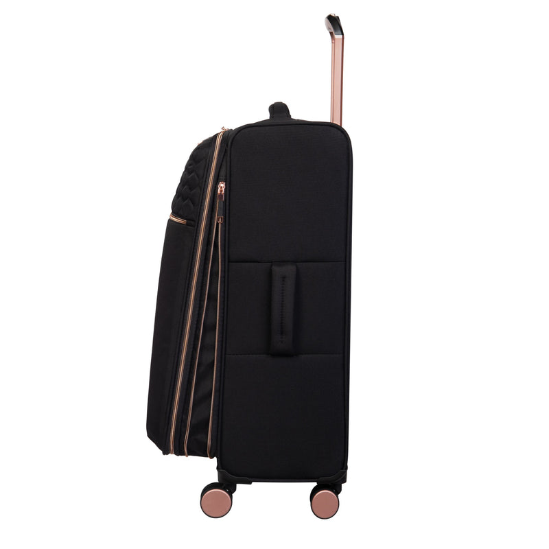 It Luggage Suitcase Lux lite Divinity Eva Black Rose Gold 8 Wheel