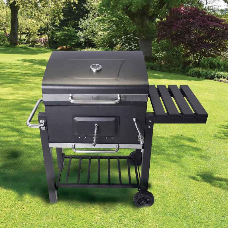 Large Charcoal Trolley Bbq Grill