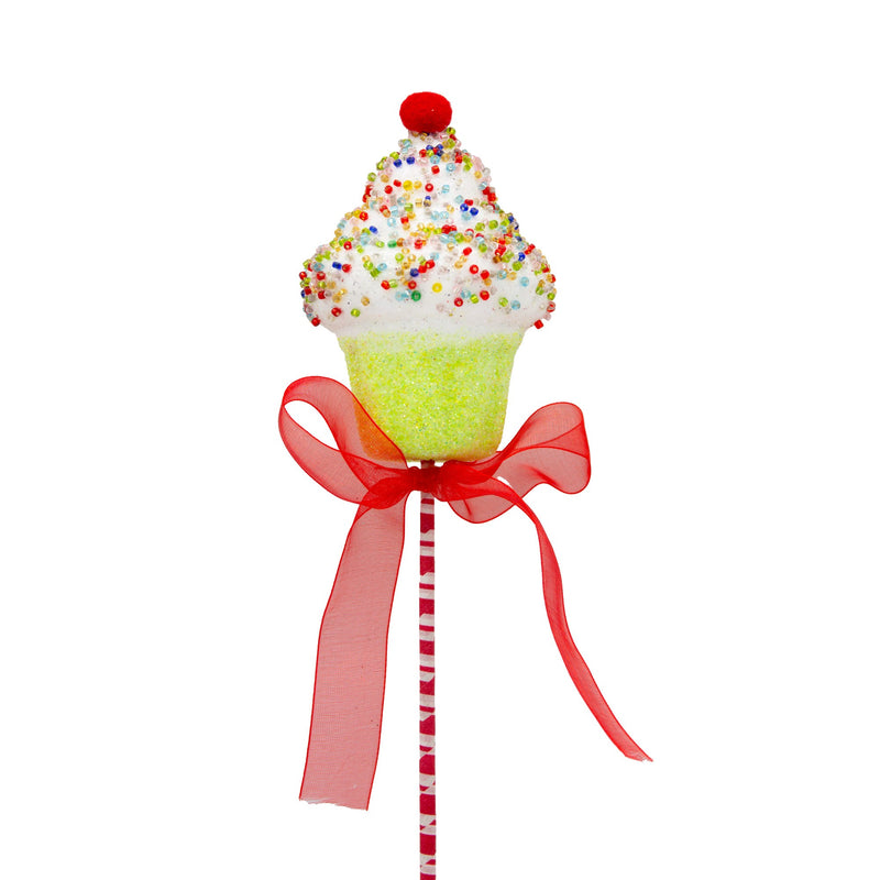 Birthday Cake Stem Pick Christmas Decoration