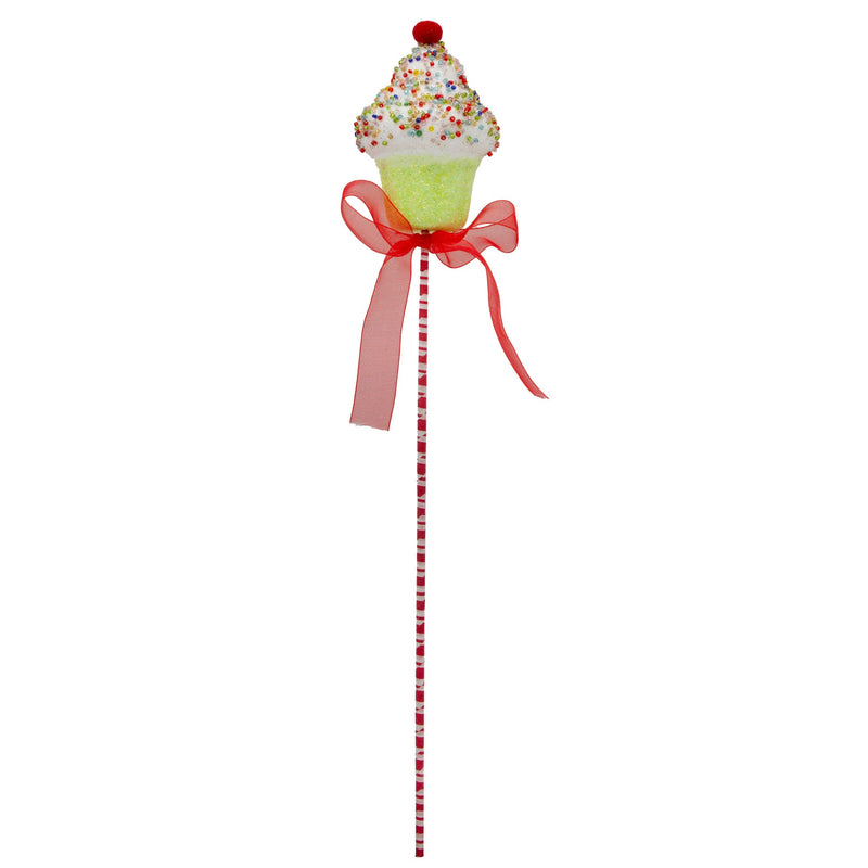 Birthday Cake Stem Pick Christmas Decoration