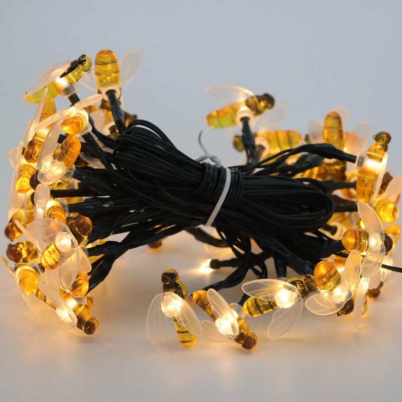 50 LED Bee Design Solar String Lights