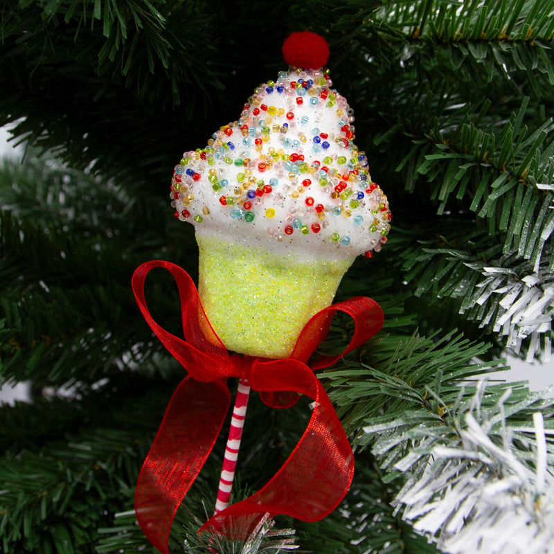 Birthday Cake Stem Pick Christmas Decoration