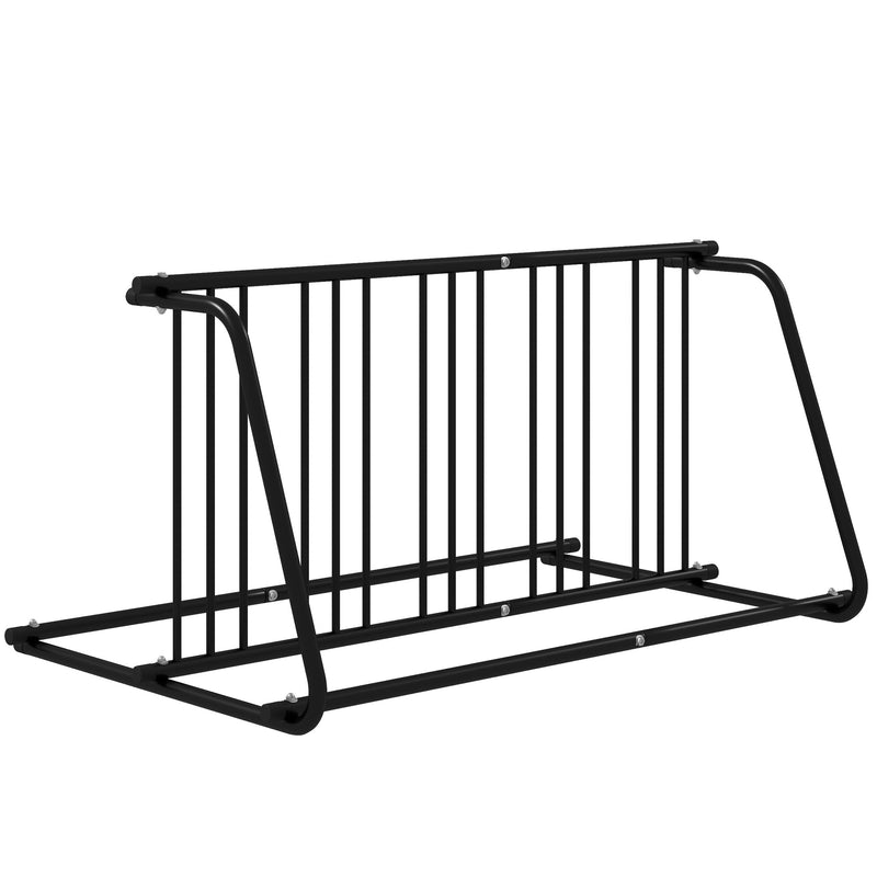 DURHAND Bike Stand 6 Bicycle Storage Rack for Indoor Garages Flat Use