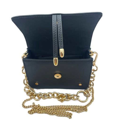 Caroline Alberta Chunky Chain Bag - Black