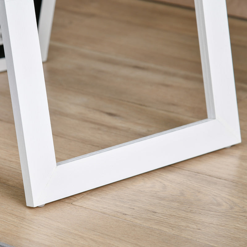 Full Length Mirror, Free Standing or Wall-Mounted Tall Mirror for Bedroom White