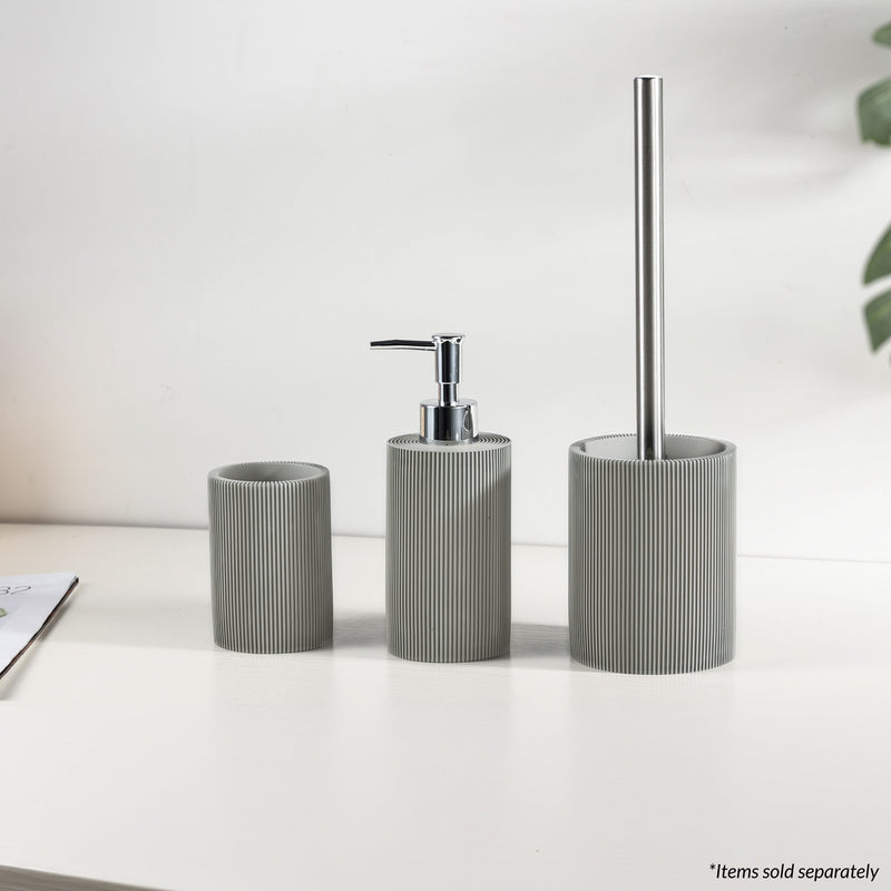 Lewis's Toilet Brush & Holder - Resin Grey