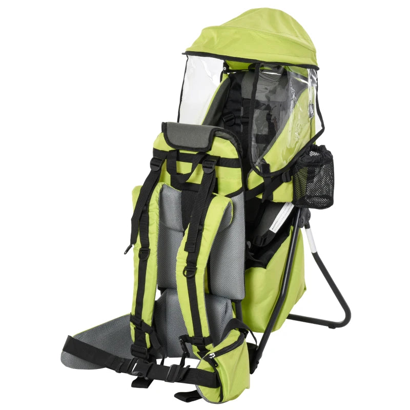 HOMCOM Baby Carrier Backpack - Light Green