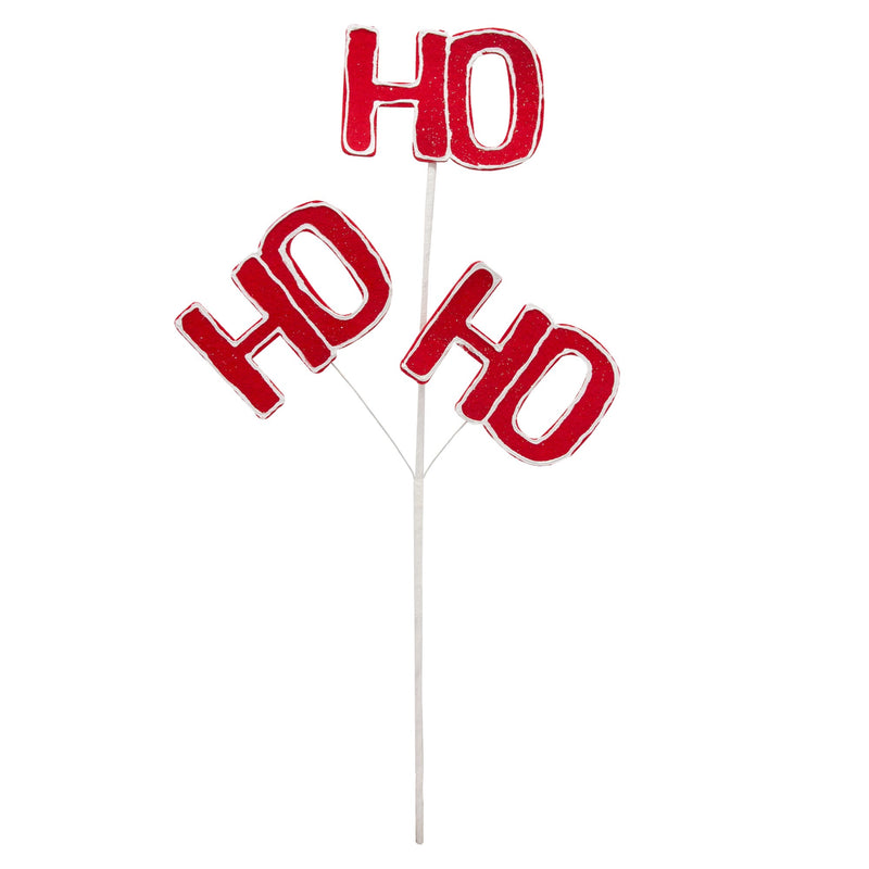 Ho Ho Ho Stem Pick Christmas Decoration