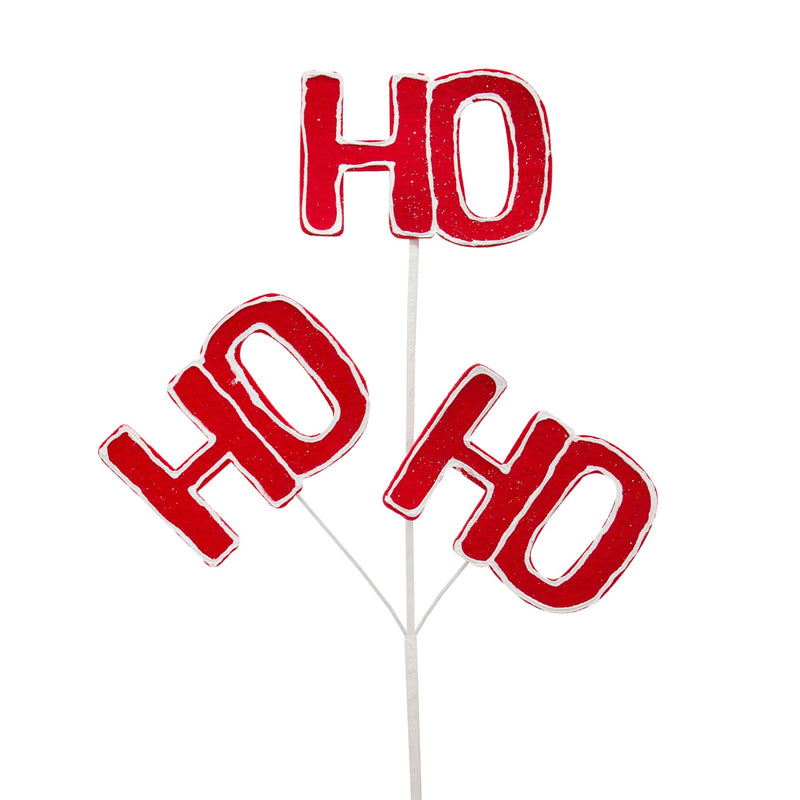 Ho Ho Ho Stem Pick Christmas Decoration