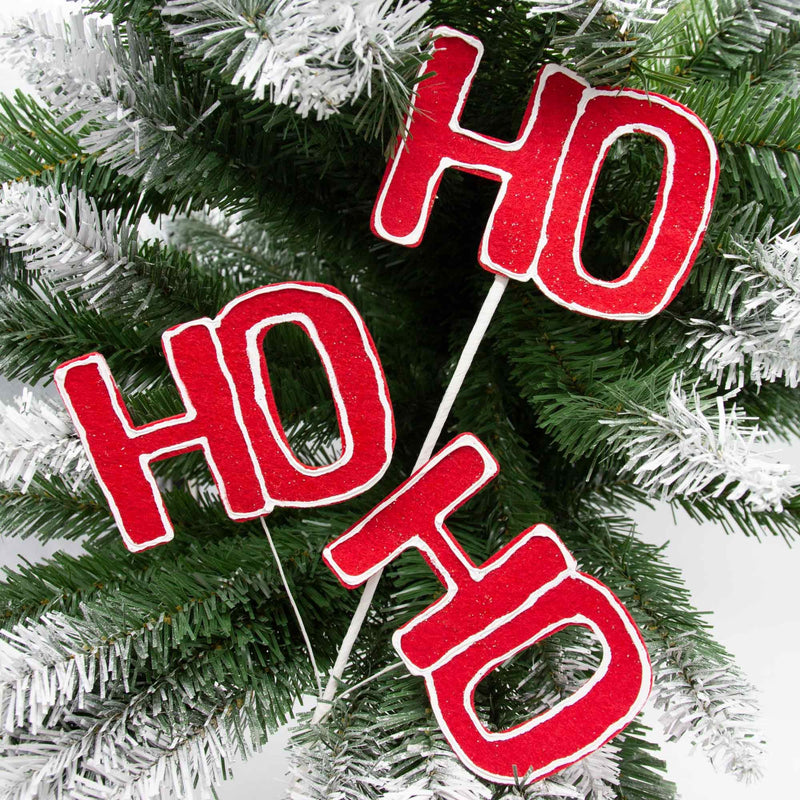 Ho Ho Ho Stem Pick Christmas Decoration