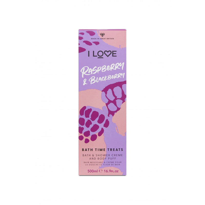 I Love Bath & Shower Cream Raspberry & Blackberry500ml