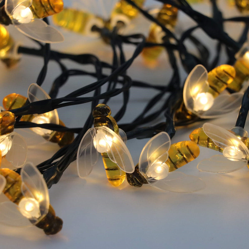 50 LED Bee Design Solar String Lights