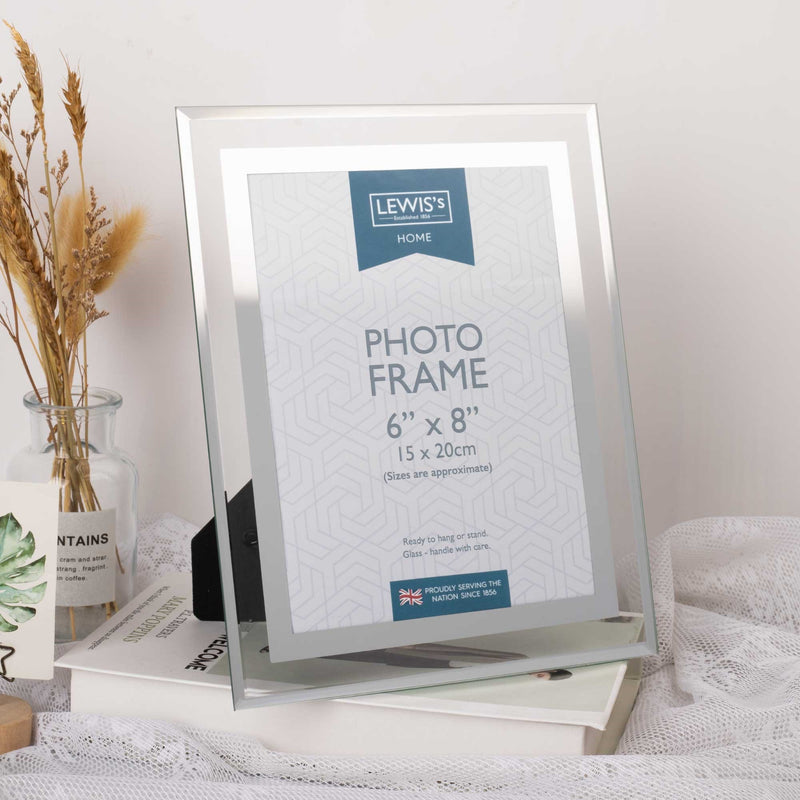 Lewis's Silver Glass Photo Frame- 6X8