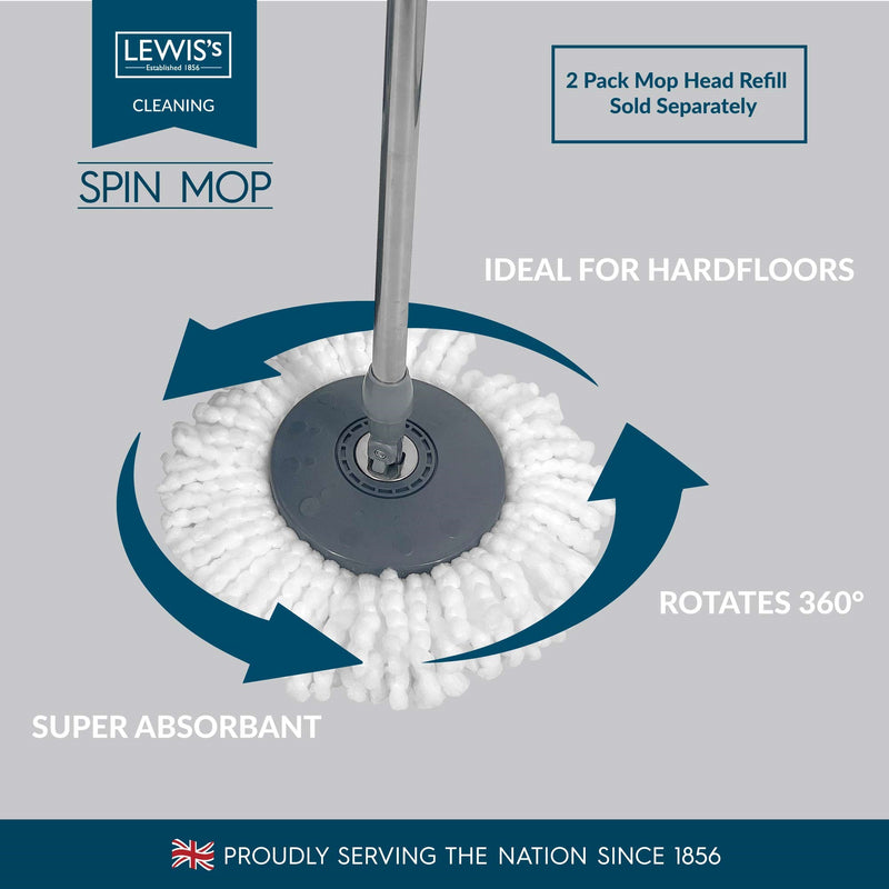 Lewis's Spin Mop & Mop Head - Mop