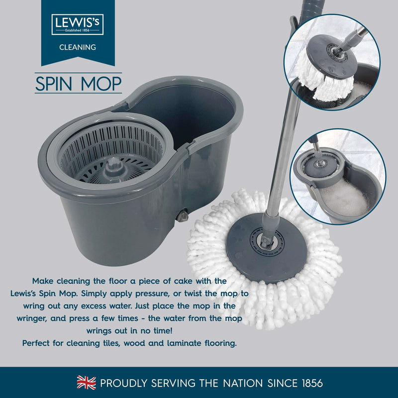 Lewis's Spin Mop & Mop Head - Mop