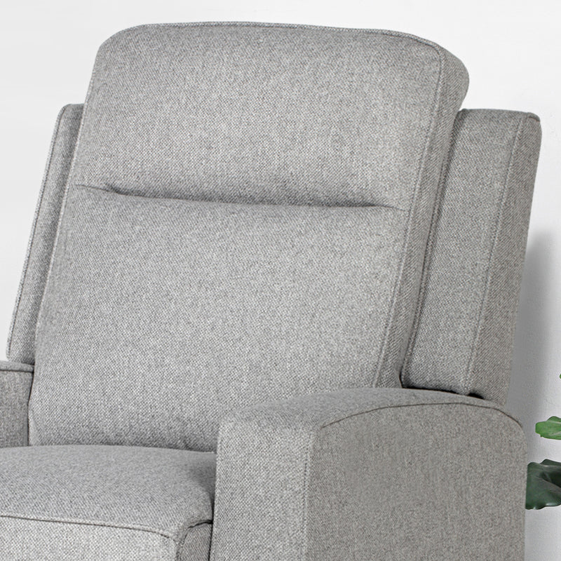 HOMCOM Electric Armchair, Fabric Recliner Chair with USB Port, Grey