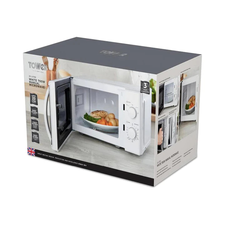 Tower Microwave Microwave 20L 700W  - White